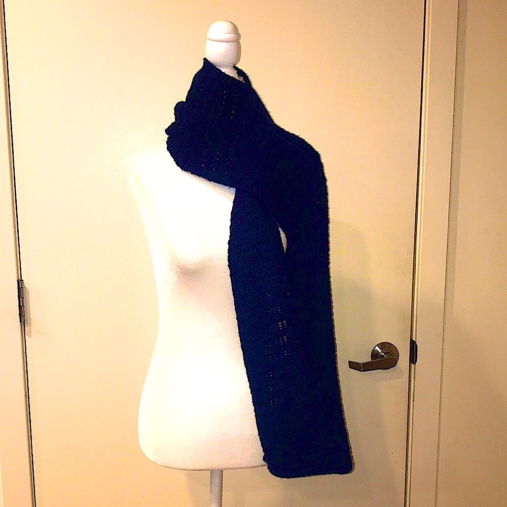 Navy Blue Infinity Scarf
